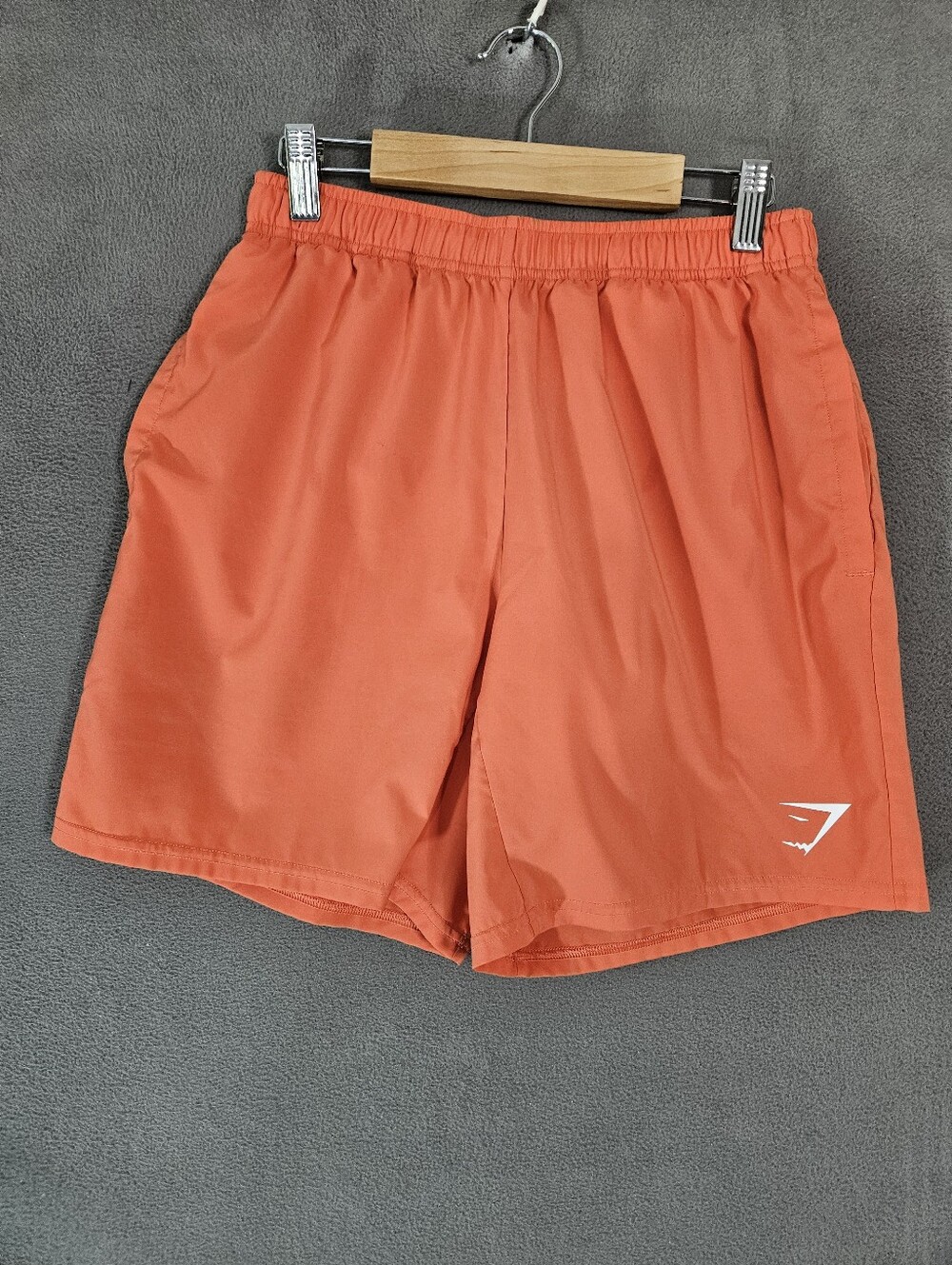 Gymshark Mens Small Shorts Athletic Orange Drawstring
